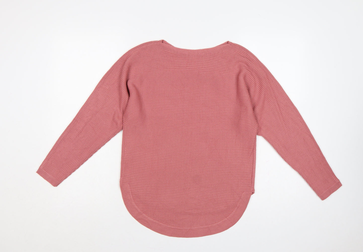 Principles Petite Women’s Pink Rib Knit Pullover Jumper UK 6