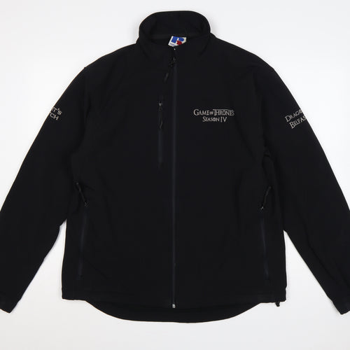 Russell Men’s Black L Game of Thrones Softshell Zip Jacket