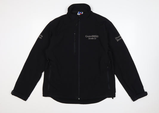Russell Men’s Black L Game of Thrones Softshell Zip Jacket