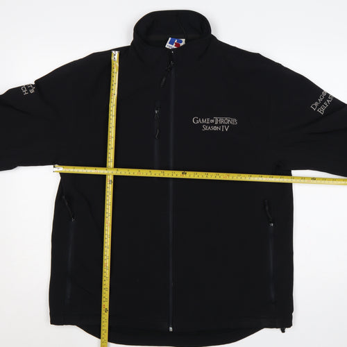 Russell Men’s Black L Game of Thrones Softshell Zip Jacket