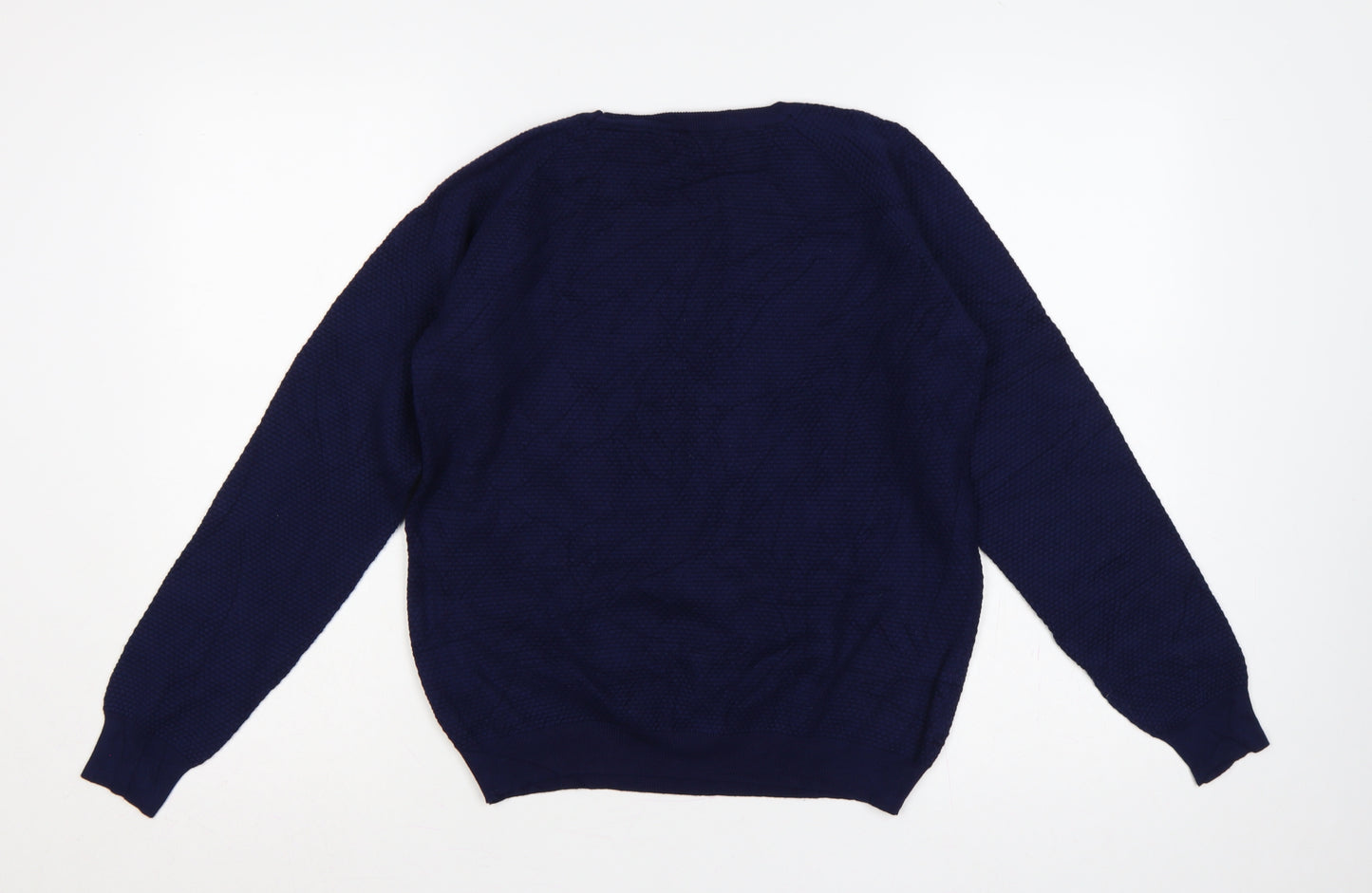 Bonmarché Women’s Blue Floral Embroidered Knit Jumper Size 14