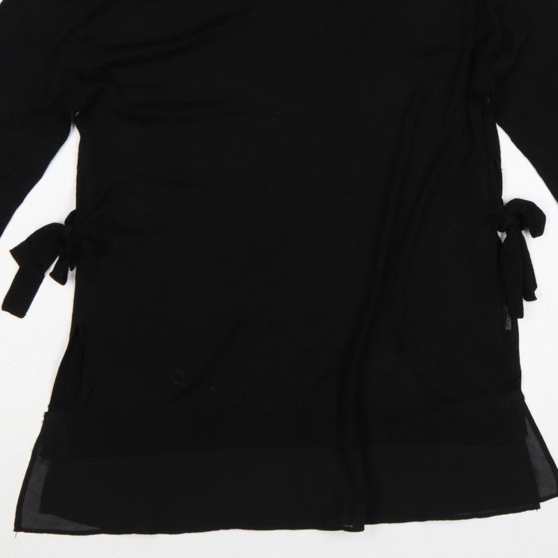 Additional view of H&M MAMA Women's Black S Maternity V-Neck Tie Tunic Jumper