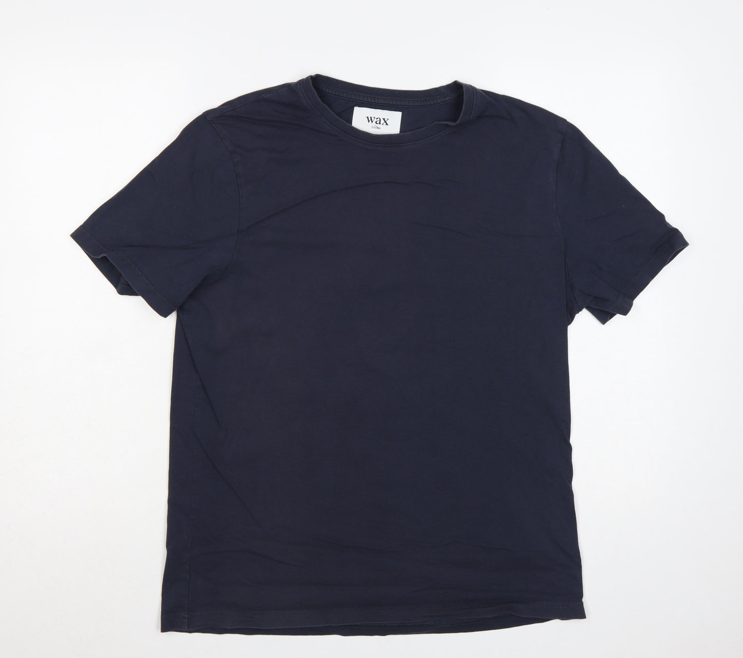 Wax London Men's Blue M Classic Crew Neck Cotton T-Shirt