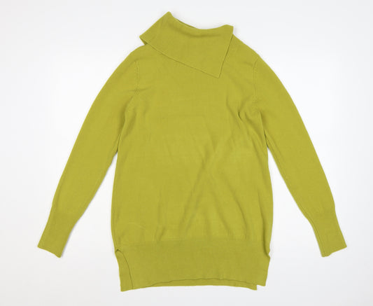 M&Co Women’s Olive Green Size 12 Roll Neck Long Sleeve Knit Jumper