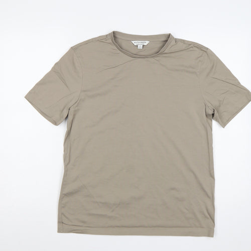 Autograph Men’s Beige Supima Cotton Regular Fit Crew Neck T-Shirt M