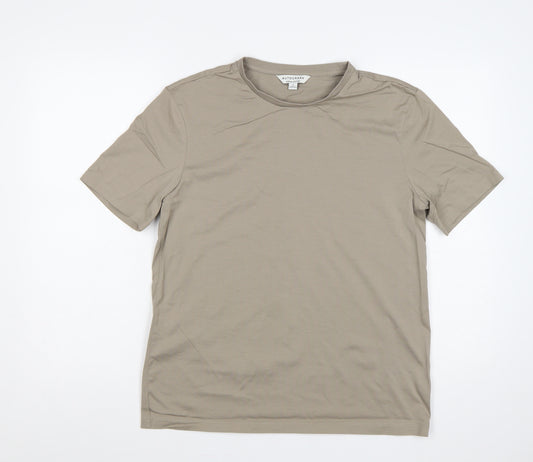 Autograph Men’s Beige Supima Cotton Regular Fit Crew Neck T-Shirt M