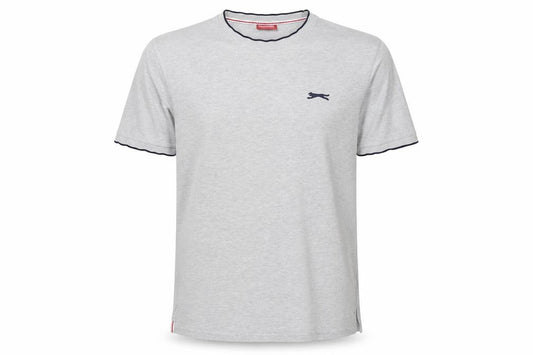 Slazenger Men’s Grey XL Cotton Logo Crew Neck Short Sleeve T-Shirt