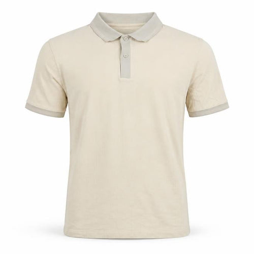 Marks and Spencer Men’s Ivory S Striped Cotton Polo Shirt