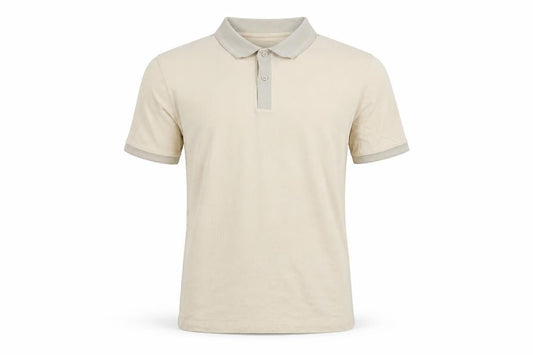 Marks and Spencer Men’s Ivory S Striped Cotton Polo Shirt