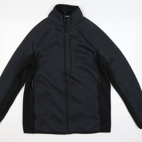 Mountain Warehouse Men's Black L Basic Jacket Full Zip Soft Shell