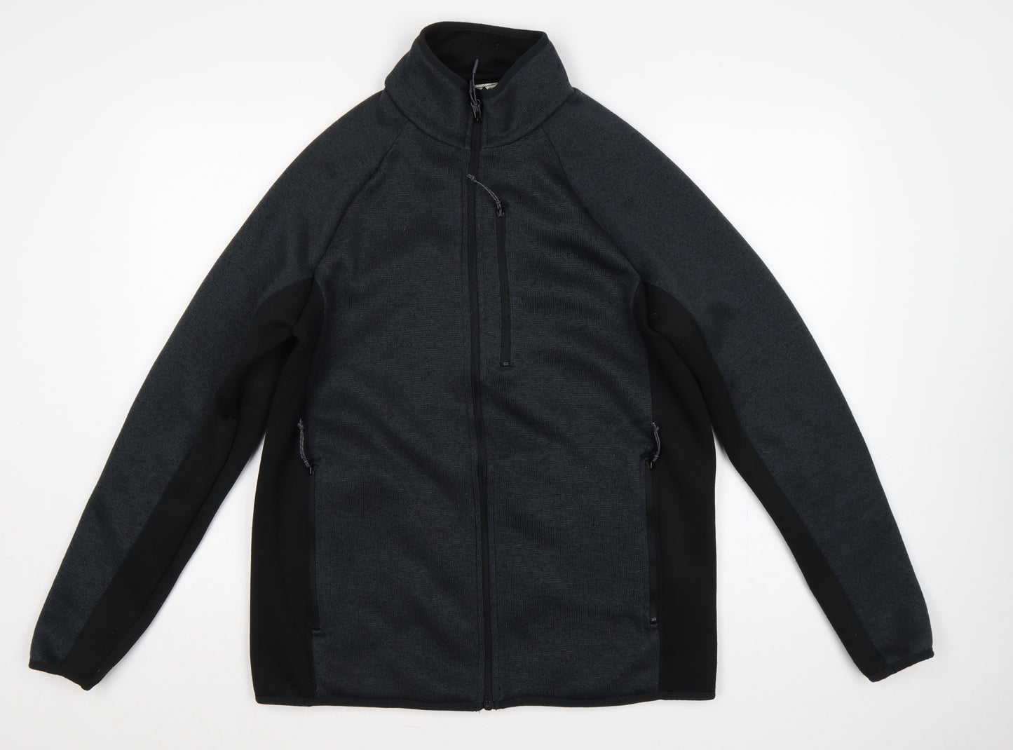 Mountain Warehouse Men's Black L Basic Jacket Full Zip Soft Shell