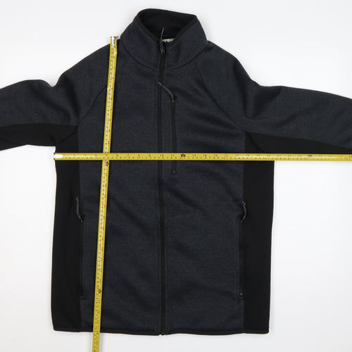 Mountain Warehouse Men's Black L Basic Jacket Full Zip Soft Shell