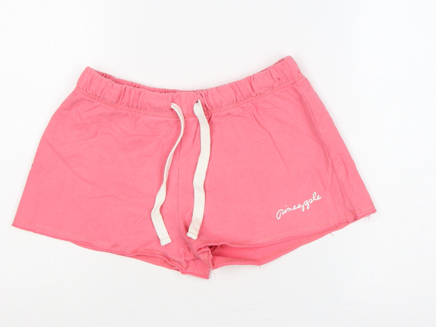 Pineapple Women’s Pink UK 12 Sweat Shorts Drawstring Dance Logo