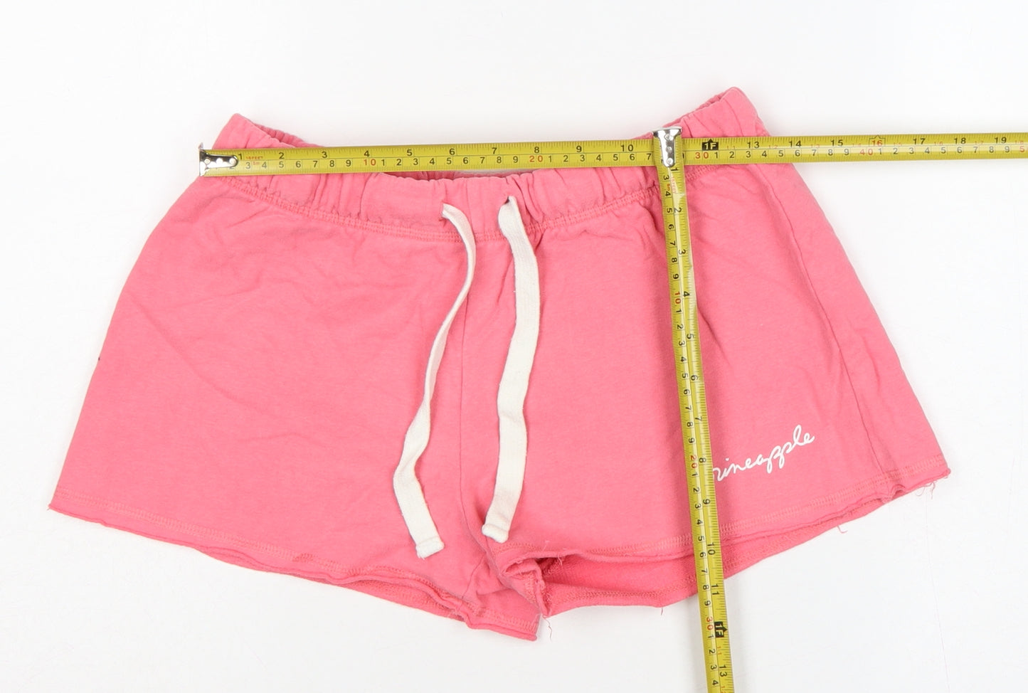 Pineapple Women’s Pink UK 12 Sweat Shorts Drawstring Dance Logo
