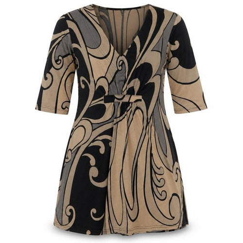 i woman i love Women Multicoloured UK 10 Geometric Wrap Blouse