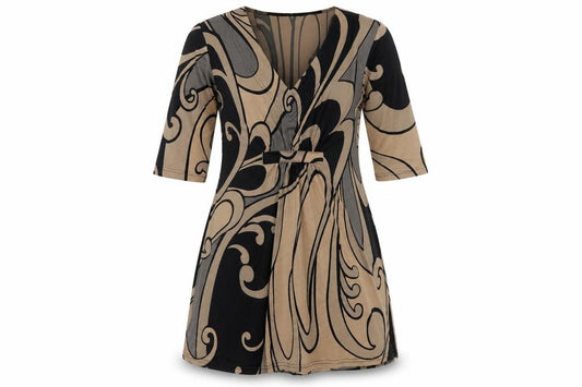 i woman i love Women Multicoloured UK 10 Geometric Wrap Blouse