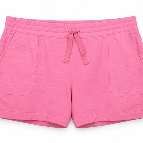 Marks & Spencer Women Pink UK 24 Sweat Shorts Cotton Drawstring Pockets