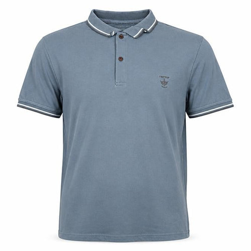 Firetrap Men's Blue M Short Sleeve Cotton Logo Polo Shirt