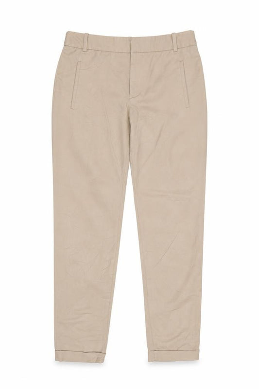 Zara Basic Women’s Beige UK 8 Slim Tapered Chino Trousers