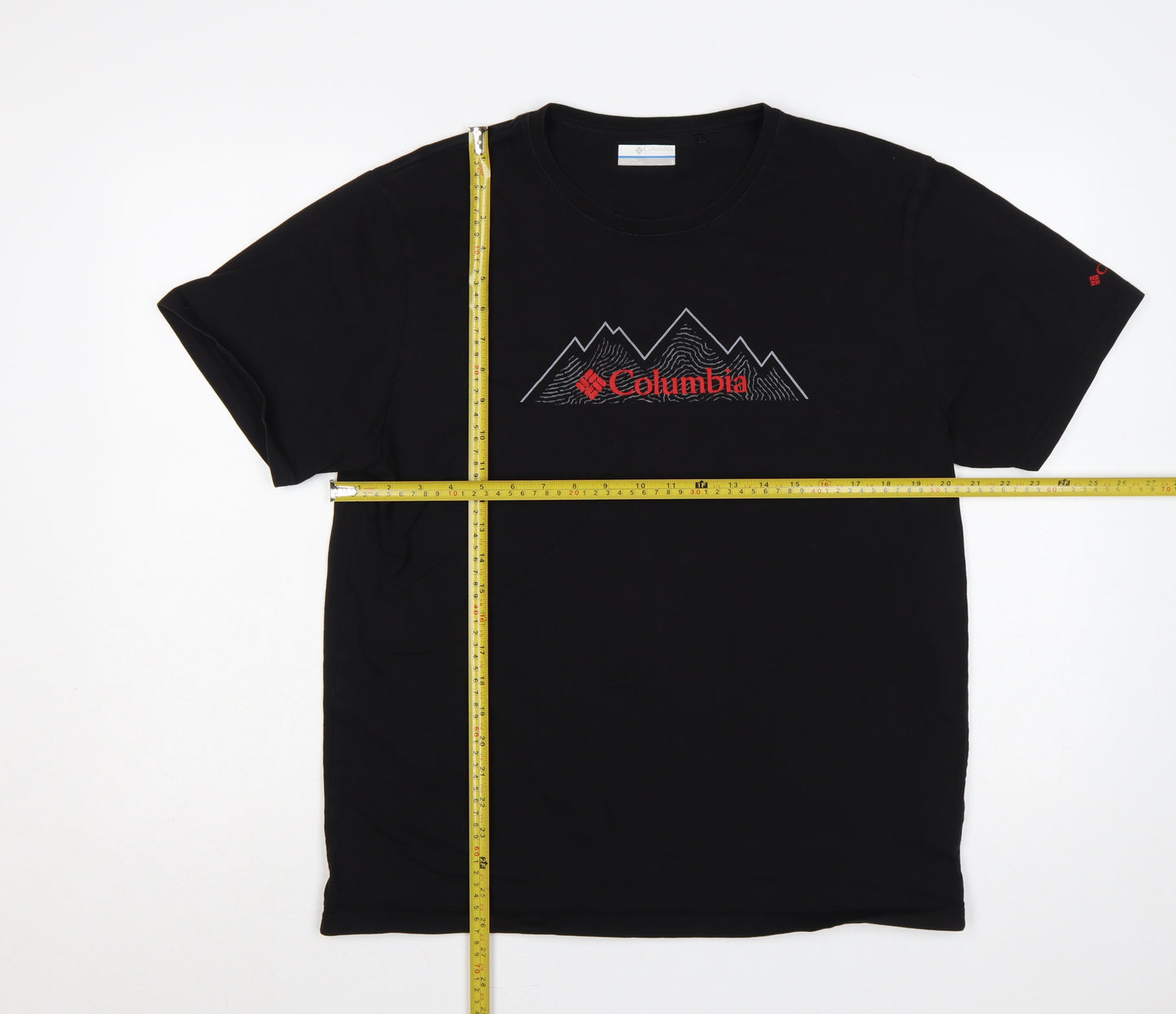 Columbia Men’s Black L Mountain Logo Graphic Crew Neck T-Shirt
