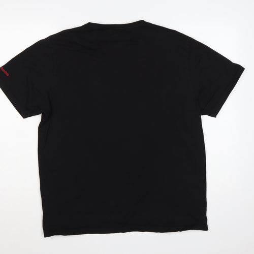 Columbia Men’s Black L Mountain Logo Graphic Crew Neck T-Shirt