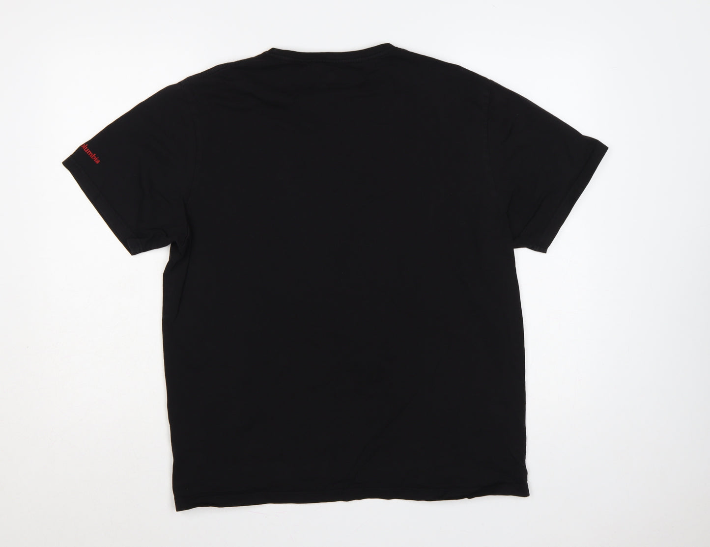 Columbia Men’s Black L Mountain Logo Graphic Crew Neck T-Shirt