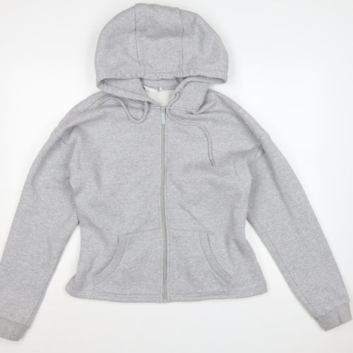 USA Pro Women’s Grey UK 16 Full Zip Hooded Fleece Hoodie