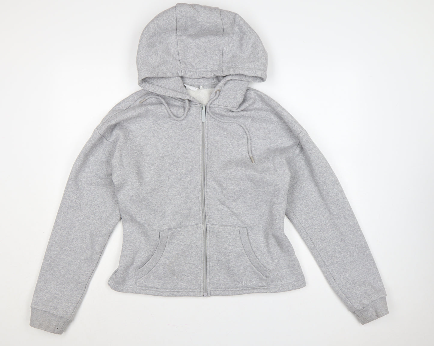 USA Pro Women’s Grey UK 16 Full Zip Hooded Fleece Hoodie