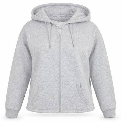 USA Pro Women’s Grey UK 16 Full Zip Hooded Fleece Hoodie