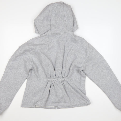 USA Pro Women’s Grey UK 16 Full Zip Hooded Fleece Hoodie