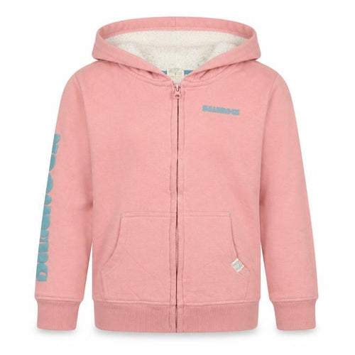 Saltrock Girls Pink 7-8 Years Full Zip Sherpa Lined Logo Hoodie