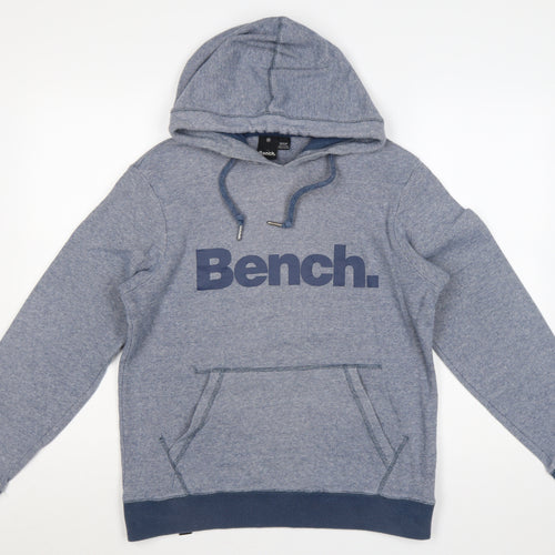 Bench Men’s Blue M Pullover Hoodie Logo Graphic Pocket
