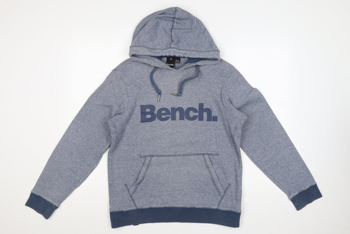 Bench Men’s Blue M Pullover Hoodie Logo Graphic Pocket