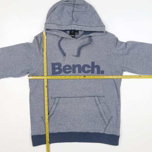 Bench Men’s Blue M Pullover Hoodie Logo Graphic Pocket