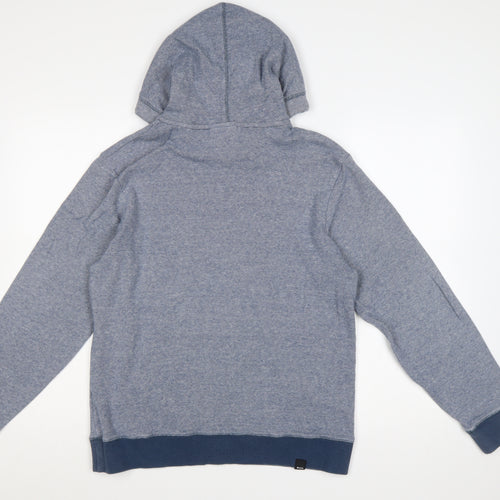 Bench Men’s Blue M Pullover Hoodie Logo Graphic Pocket