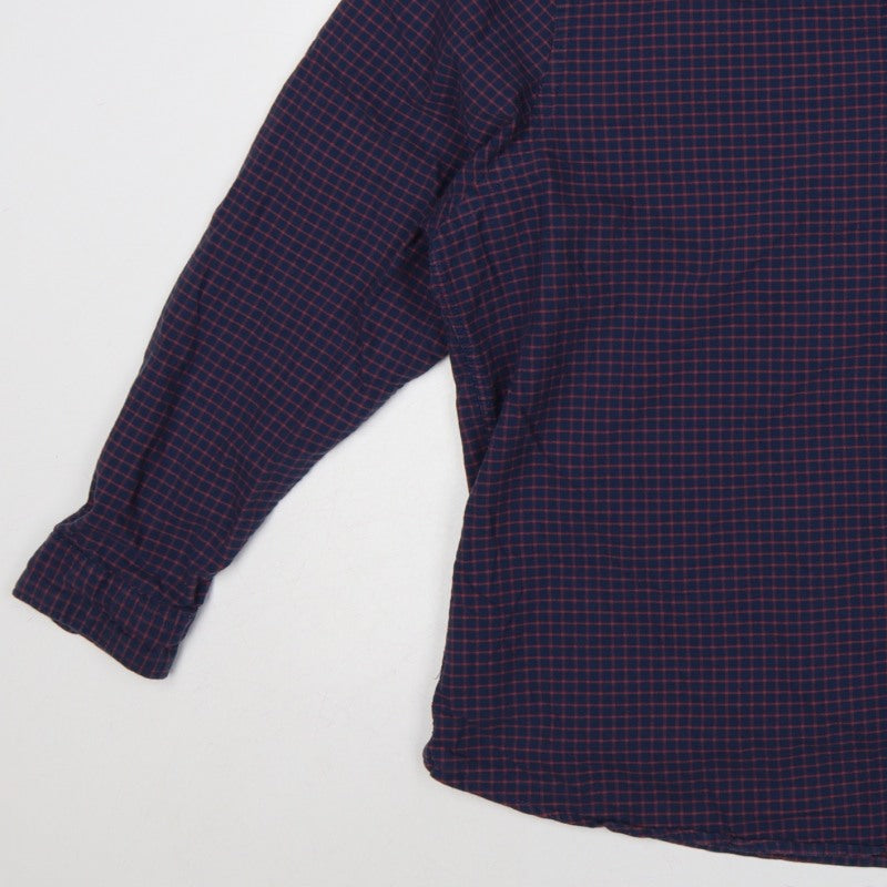 Red Herring Men’s Blue Red Check Button-Down Shirt 2XL Long Sleeve