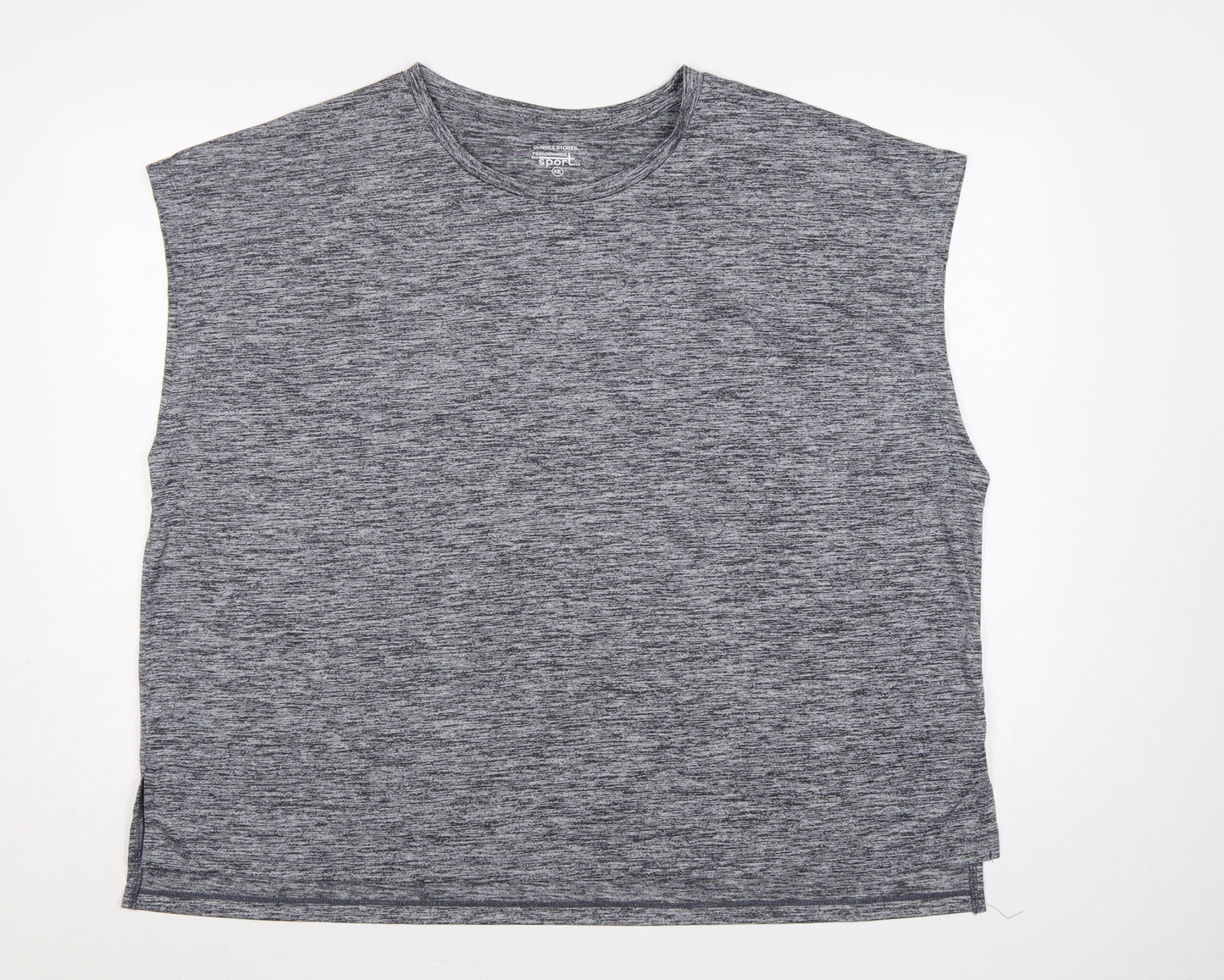 Dunnes Stores Women Grey 2XL Basic Sport Gym Training T-Shirt