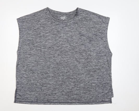 Dunnes Stores Women Grey 2XL Basic Sport Gym Training T-Shirt