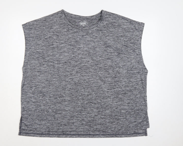 Dunnes Stores Women Grey 2XL Basic Sport Gym Training T-Shirt