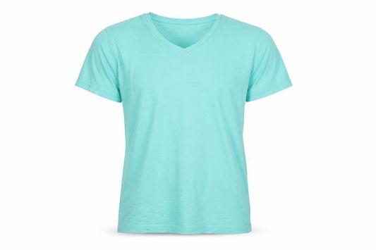 Samsøe Samsøe Mens Green M Cotton V-Neck Short Sleeve T-Shirt
