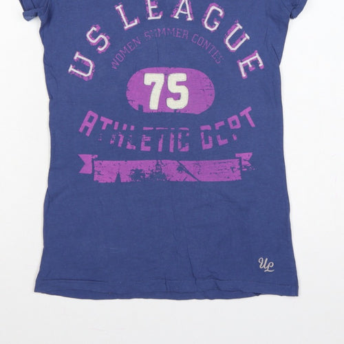 Varsity Champion Women’s Blue UK 12 College Graphic Short Sleeve T-Shirt