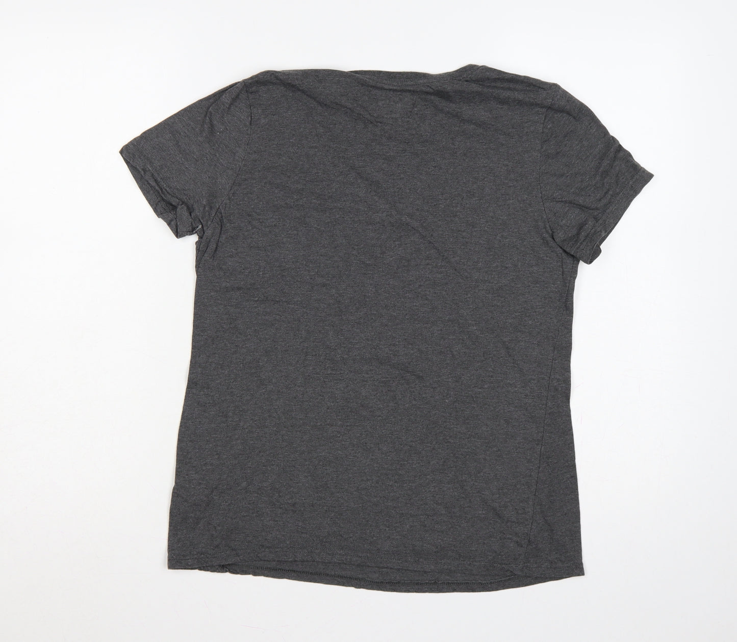 Fanatics Women Grey M Notre Dame V-Neck Short Sleeve Jersey T-Shirt