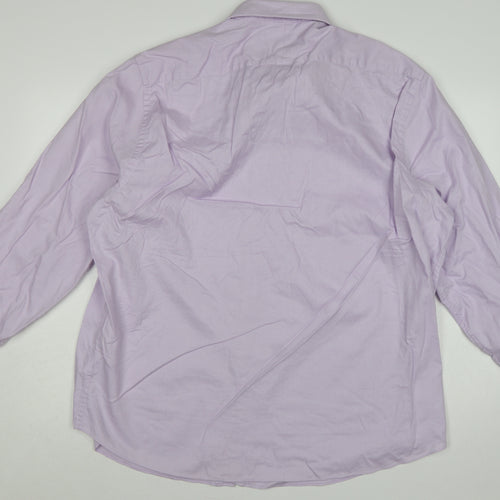 Jeff Banks Men’s Pink 18.5 Tailored Fit Cotton Formal Dress Shirt