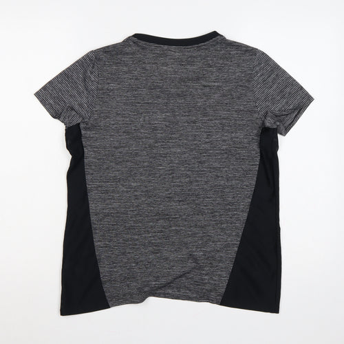 Dunnes Stores Women Grey M Athletic Mesh Panel Running T-Shirt