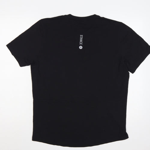 Stance Men’s Black Medium Logo Back Short Sleeve T-Shirt