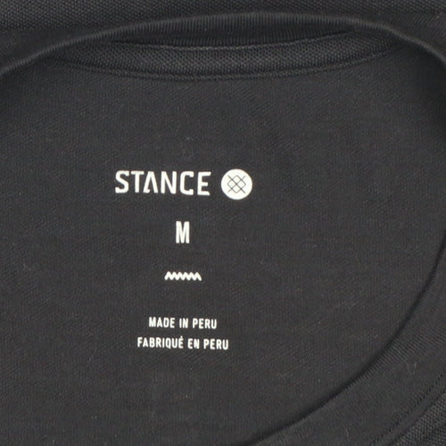 Stance Men’s Black Medium Logo Back Short Sleeve T-Shirt