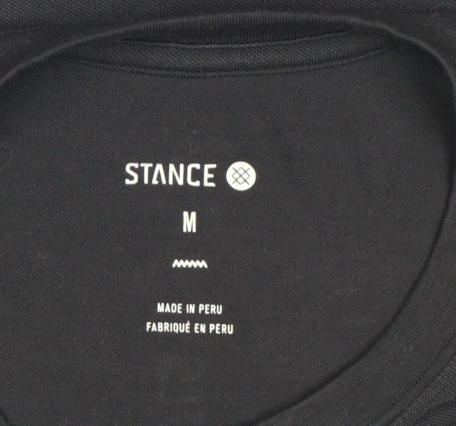 Stance Men’s Black Medium Logo Back Short Sleeve T-Shirt