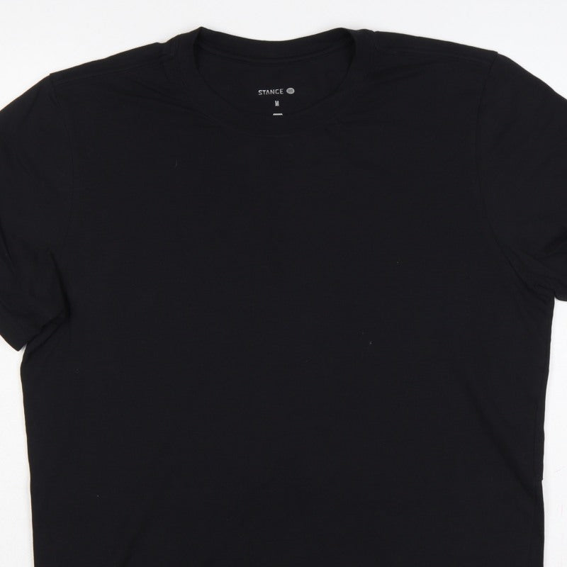 Stance Men’s Black Medium Logo Back Short Sleeve T-Shirt