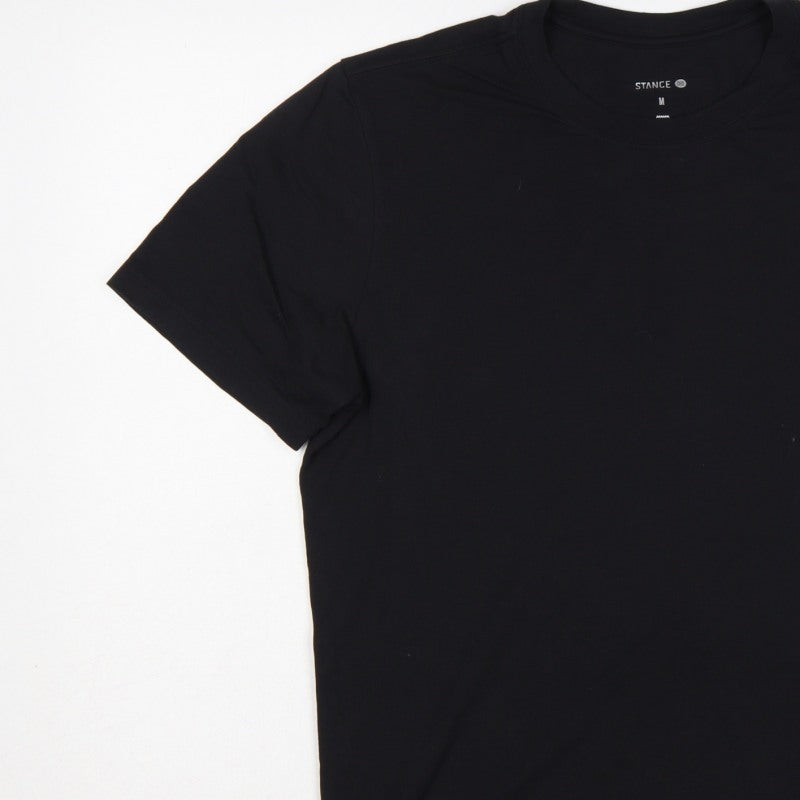 Stance Men’s Black Medium Logo Back Short Sleeve T-Shirt
