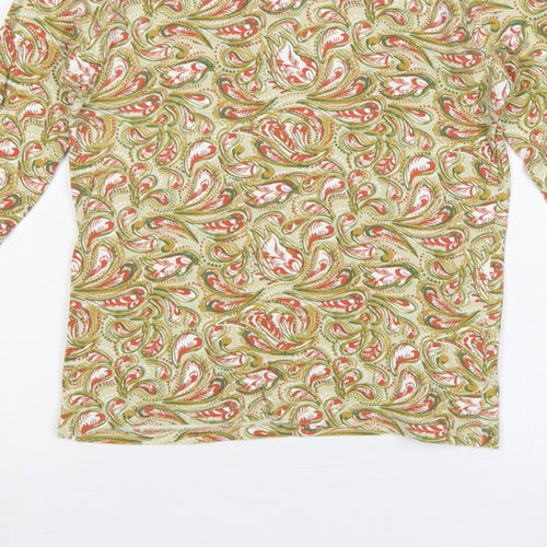 Isle Essentials Women Multicoloured S Paisley Keyhole Long Sleeve Top